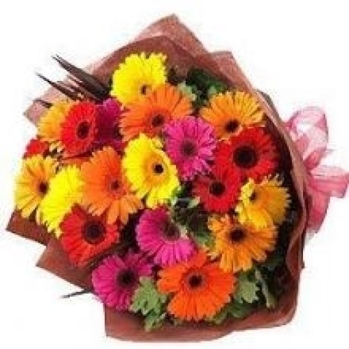 20 Mixed Gerberas Bouquet